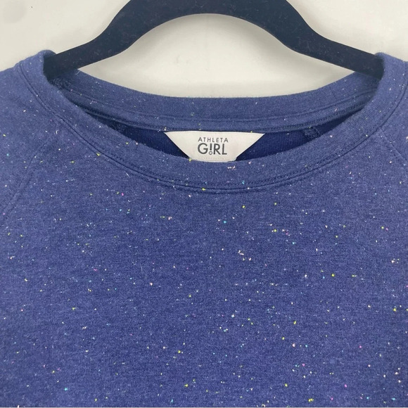 Athleta Girl speckled sweatshirt with pockets XXL would fit womens XS - Picture 3 of 6